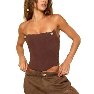 Boys Lie Corset Top With Extra Snap On Buttons